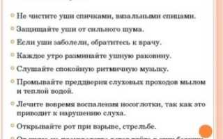 Гигиена слуха ребенка